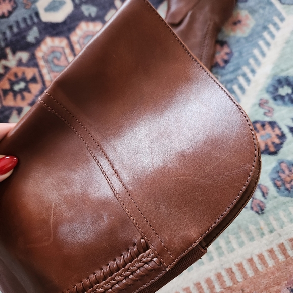 Vince Camuto Bendra Brown Leather Over-the-Knee Split Shaft Boots - Size… - Picture 6 of 15